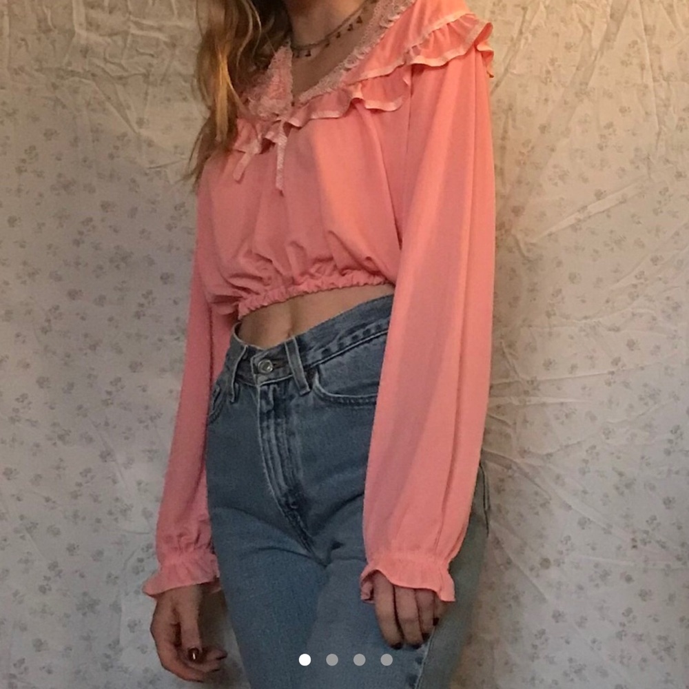 vintage pink top!💓